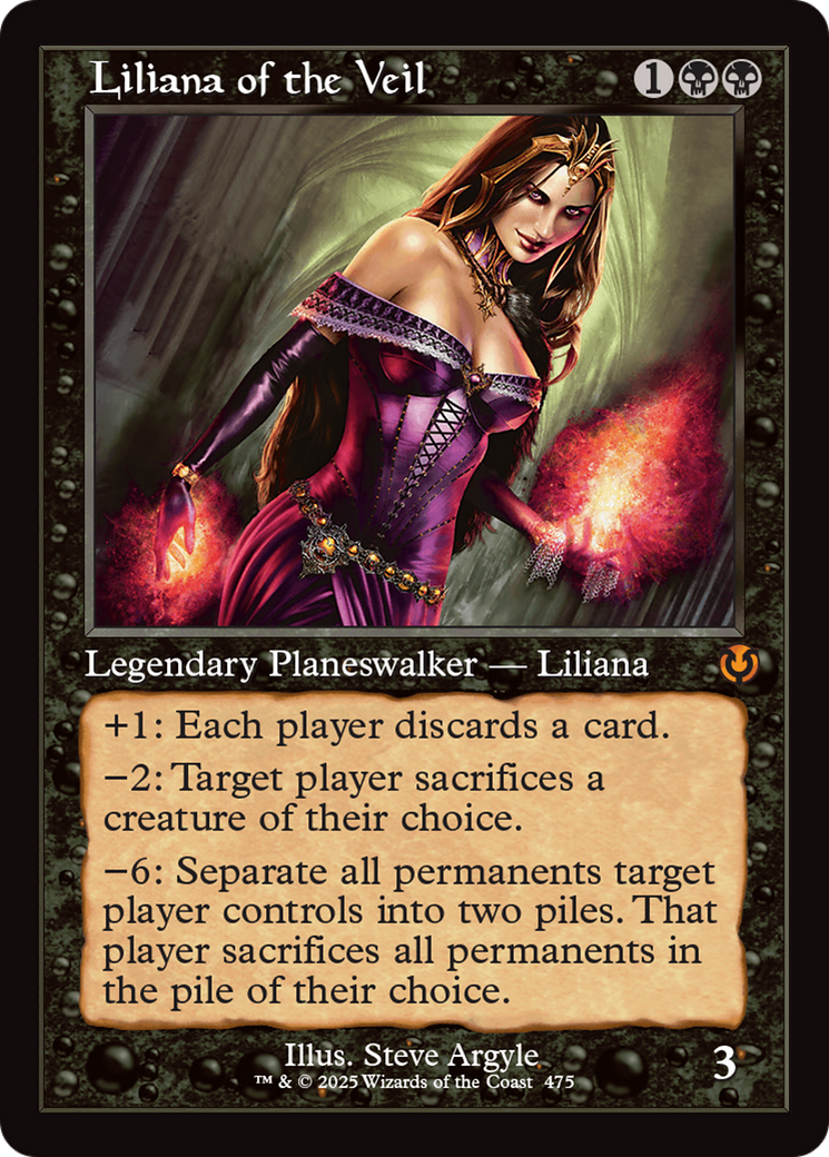 Liliana of the Veil (Retro Frame) [Innistrad Remastered] | Gaming Infinity