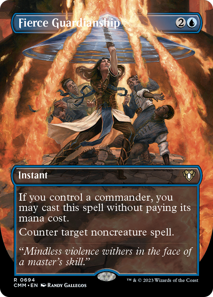 Fierce Guardianship (Borderless Alternate Art) [Commander Masters] | Gaming Infinity