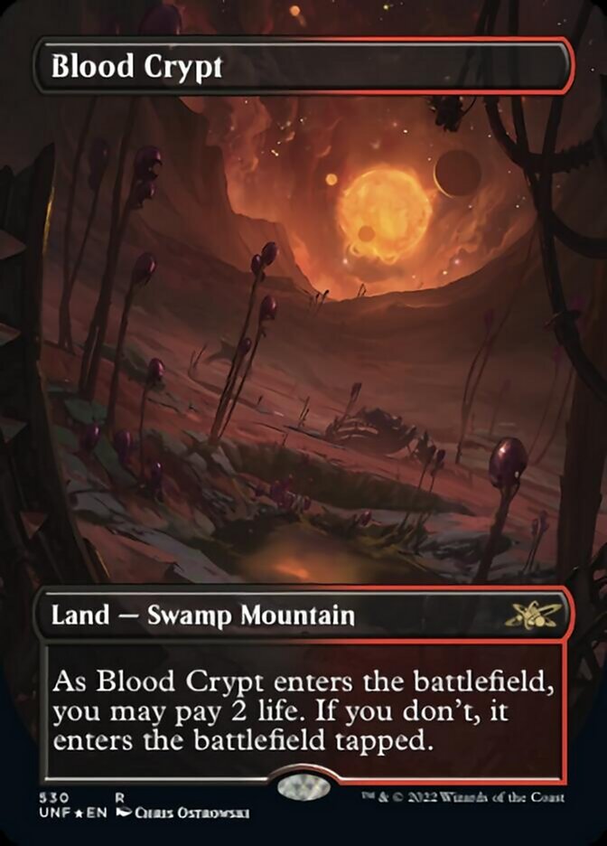 Blood Crypt (Borderless) (Galaxy Foil) [Unfinity] | Gaming Infinity