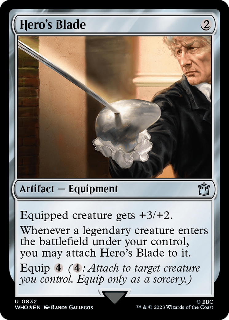 Hero's Blade (Surge Foil) [Doctor Who] | Gaming Infinity