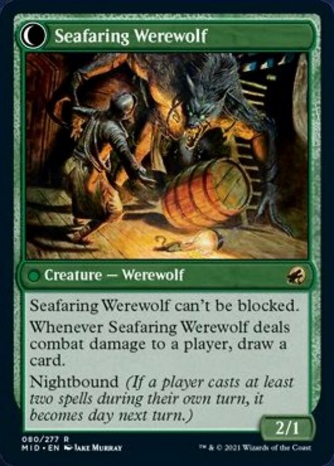 Suspicious Stowaway // Seafaring Werewolf [Innistrad: Midnight Hunt] | Gaming Infinity