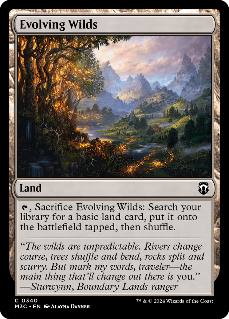 Evolving Wilds (Ripple Foil) [Modern Horizons 3 Commander] | Gaming Infinity