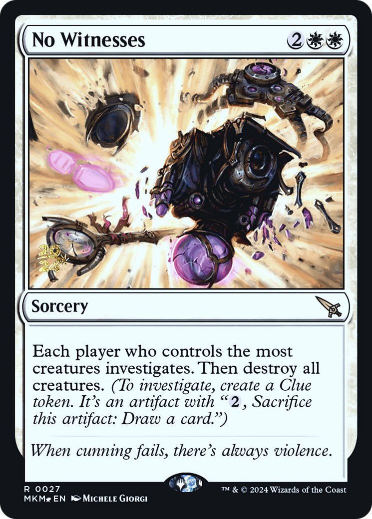 No Witnesses [Murders at Karlov Manor Prerelease Promos] | Gaming Infinity