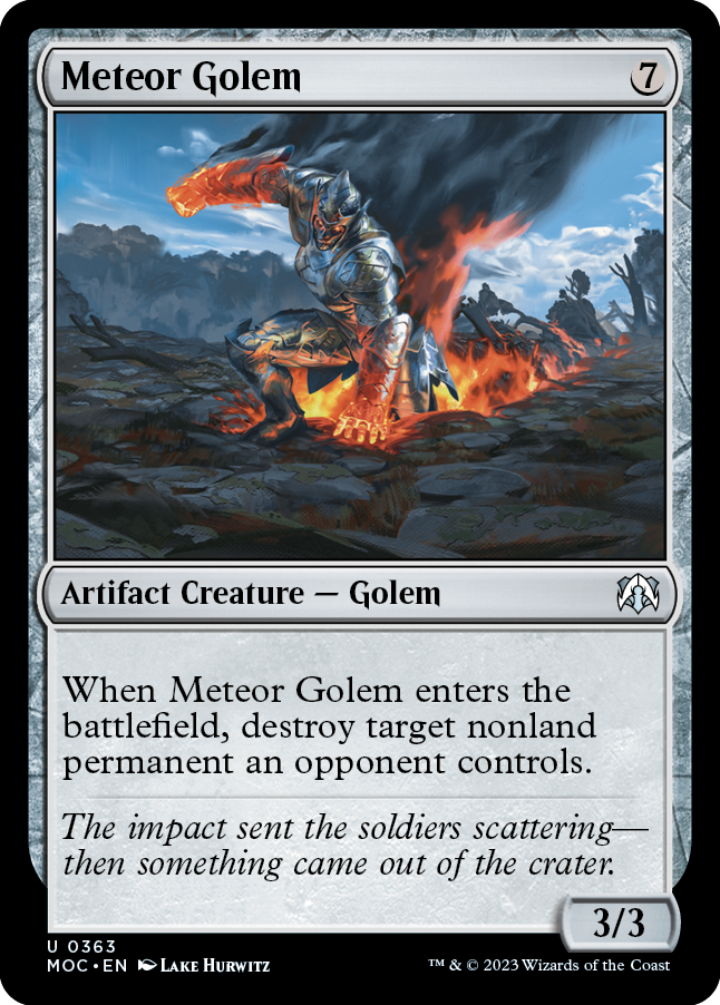 Meteor Golem [March of the Machine Commander] | Gaming Infinity