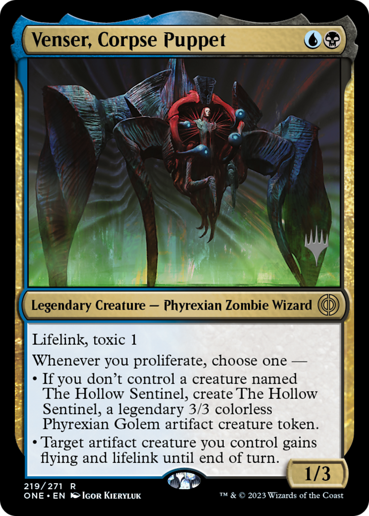Venser, Corpse Puppet (Promo Pack) [Phyrexia: All Will Be One Promos] | Gaming Infinity