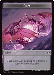 Copy // Dragon (0014) Double-Sided Token [Tarkir: Dragonstorm Commander Tokens] | Gaming Infinity