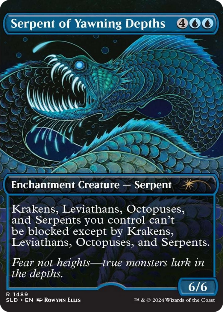 Serpent of Yawning Depths (Rainbow Foil) [Secret Lair Drop Series] | Gaming Infinity