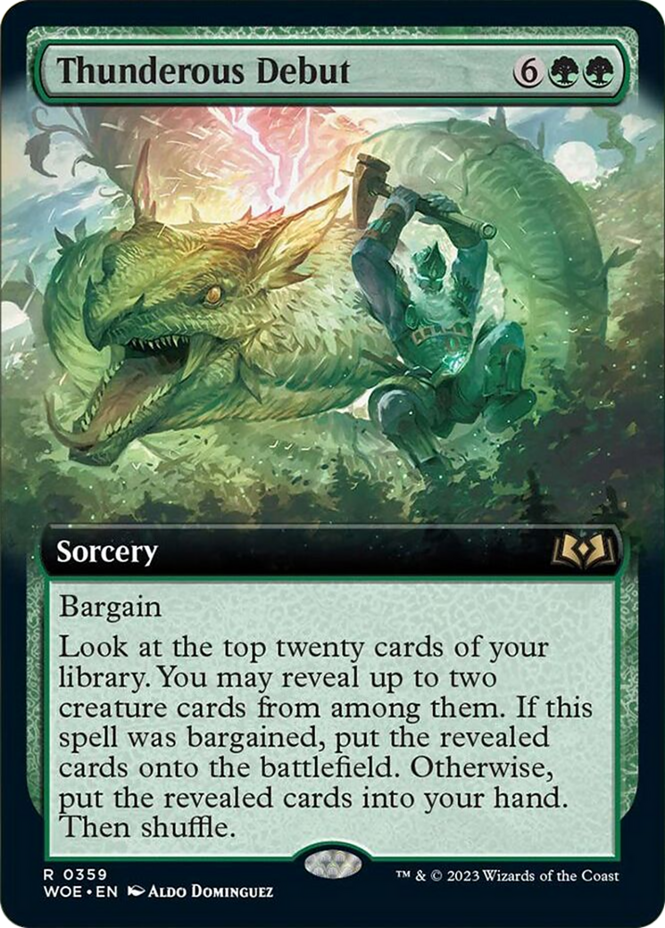 Thunderous Debut (Extended Art) [Wilds of Eldraine] | Gaming Infinity