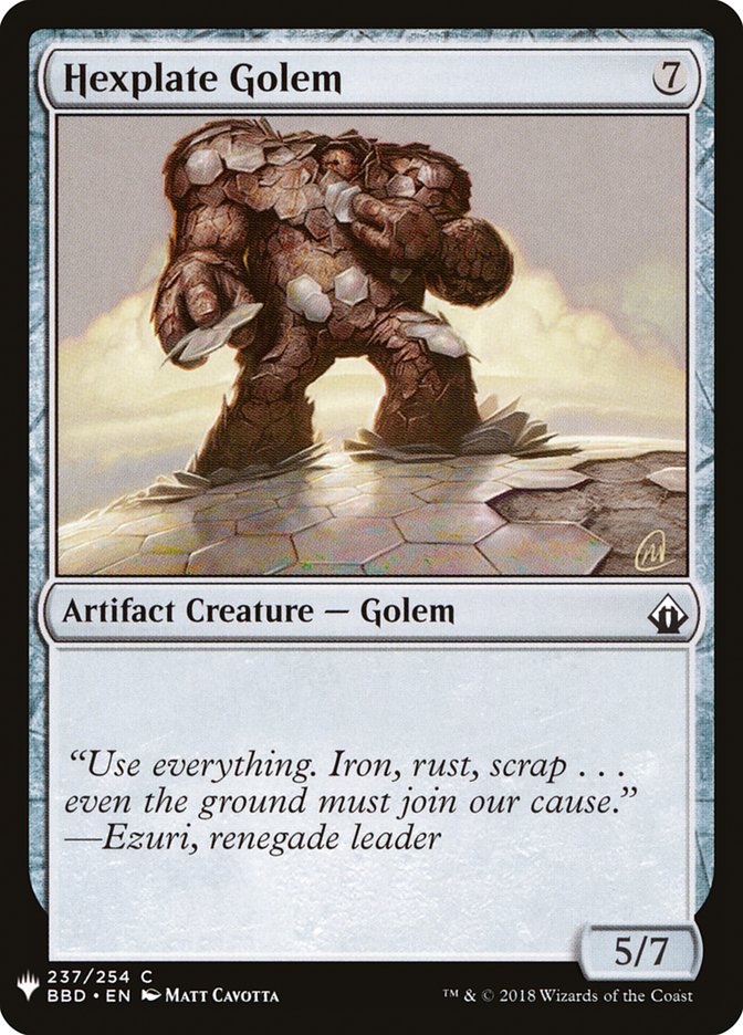 Hexplate Golem [Mystery Booster] | Gaming Infinity