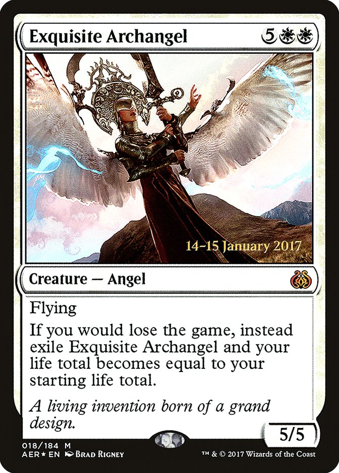 Exquisite Archangel [Aether Revolt Prerelease Promos] | Gaming Infinity
