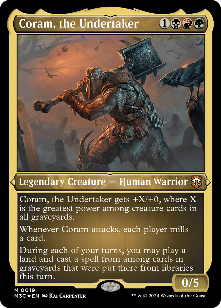 Coram, the Undertaker (Foil Etched) [Modern Horizons 3 Commander] | Gaming Infinity