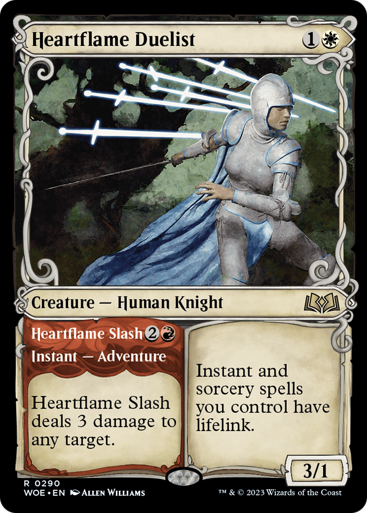 Heartflame Duelist // Heartflame Slash (Showcase) [Wilds of Eldraine] | Gaming Infinity