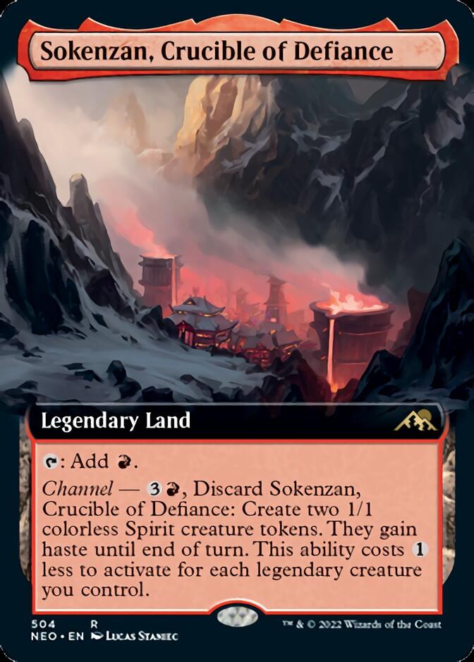 Sokenzan, Crucible of Defiance (Extended Art) [Kamigawa: Neon Dynasty] | Gaming Infinity