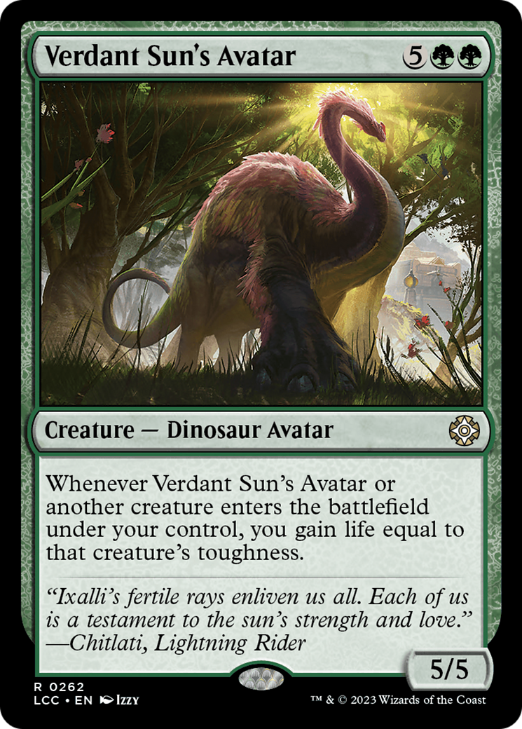 Verdant Sun's Avatar [The Lost Caverns of Ixalan Commander] | Gaming Infinity