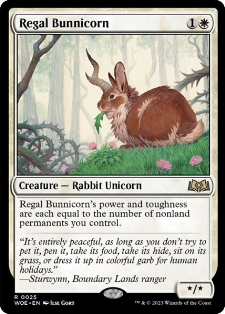 Regal Bunnicorn [Wilds of Eldraine] | Gaming Infinity