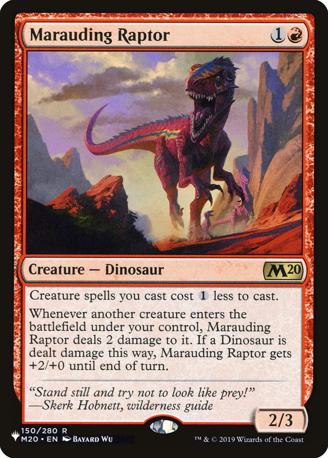 Marauding Raptor [The List] | Gaming Infinity