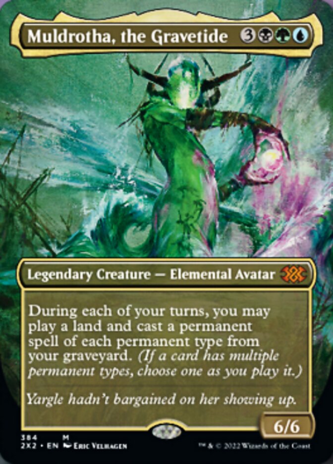 Muldrotha, the Gravetide (Borderless Alternate Art) [Double Masters 2022] | Gaming Infinity