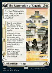 The Restoration of Eiganjo // Architect of Restoration (Showcase Soft Glow) [Kamigawa: Neon Dynasty] | Gaming Infinity