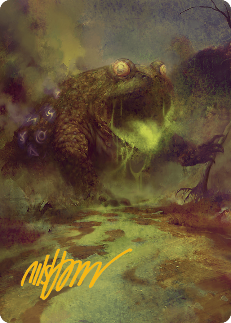 The Gitrog Monster Art Card (Gold-Stamped Signature) [Bloomburrow Art Series] | Gaming Infinity