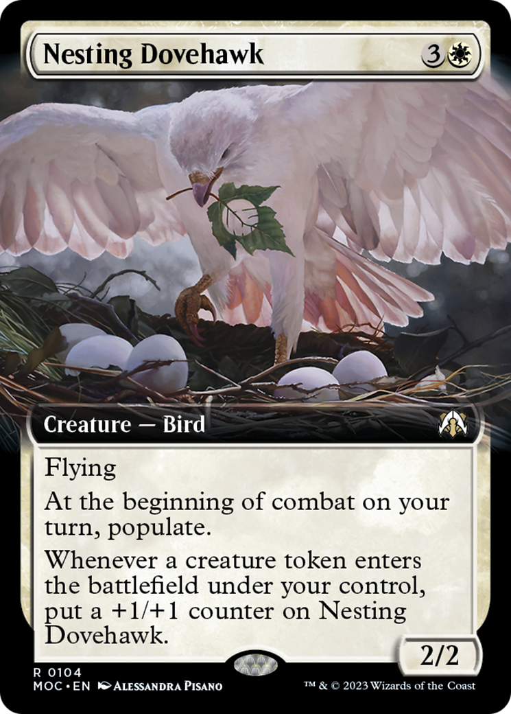 Nesting Dovehawk (Extended Art) [March of the Machine Commander] | Gaming Infinity