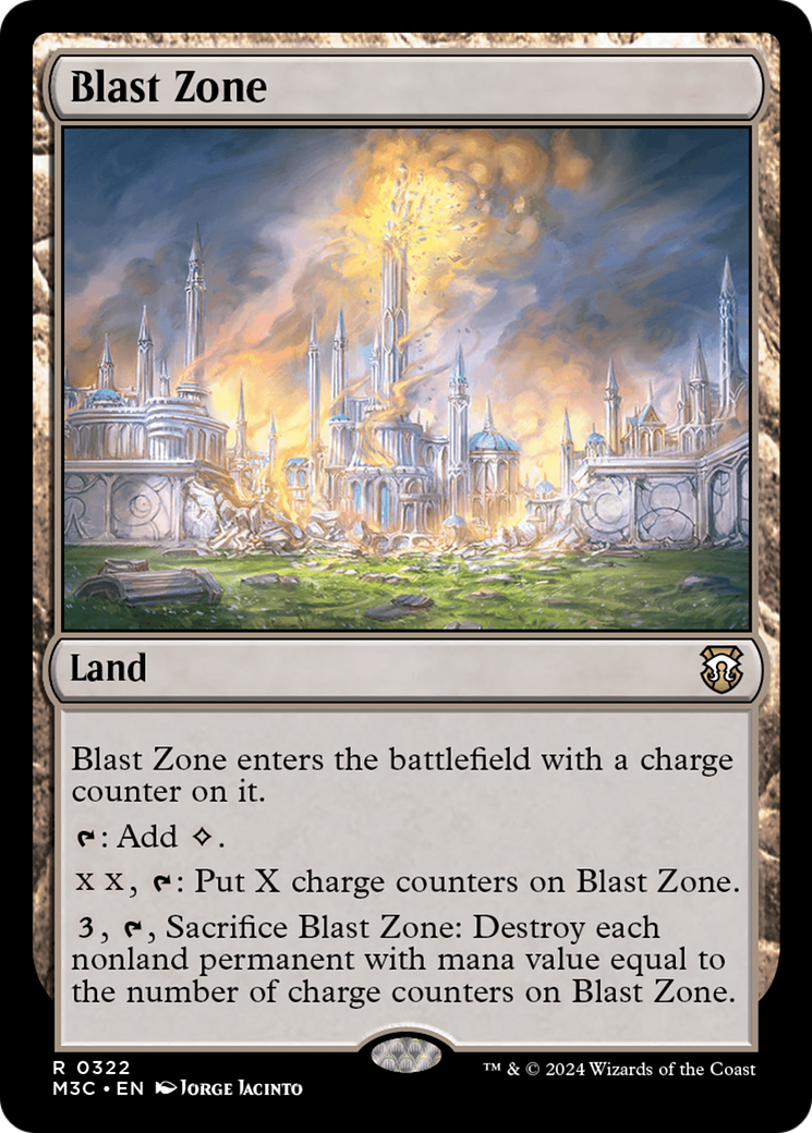 Blast Zone (Ripple Foil) [Modern Horizons 3 Commander] | Gaming Infinity