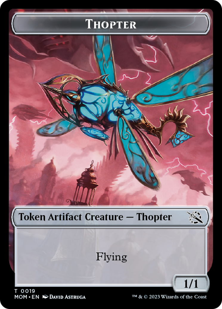 Treasure (21) // Thopter Double-Sided Token [March of the Machine Tokens] | Gaming Infinity