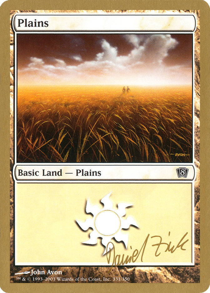 Plains (dz331) (Daniel Zink) [World Championship Decks 2003] | Gaming Infinity