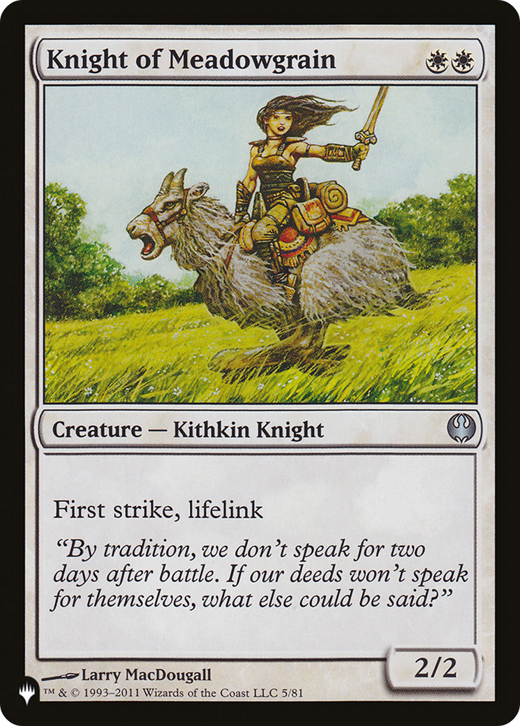 Knight of Meadowgrain [The List] | Gaming Infinity