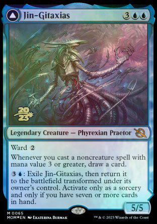 Jin-Gitaxias // The Great Synthesis [March of the Machine Prerelease Promos] | Gaming Infinity