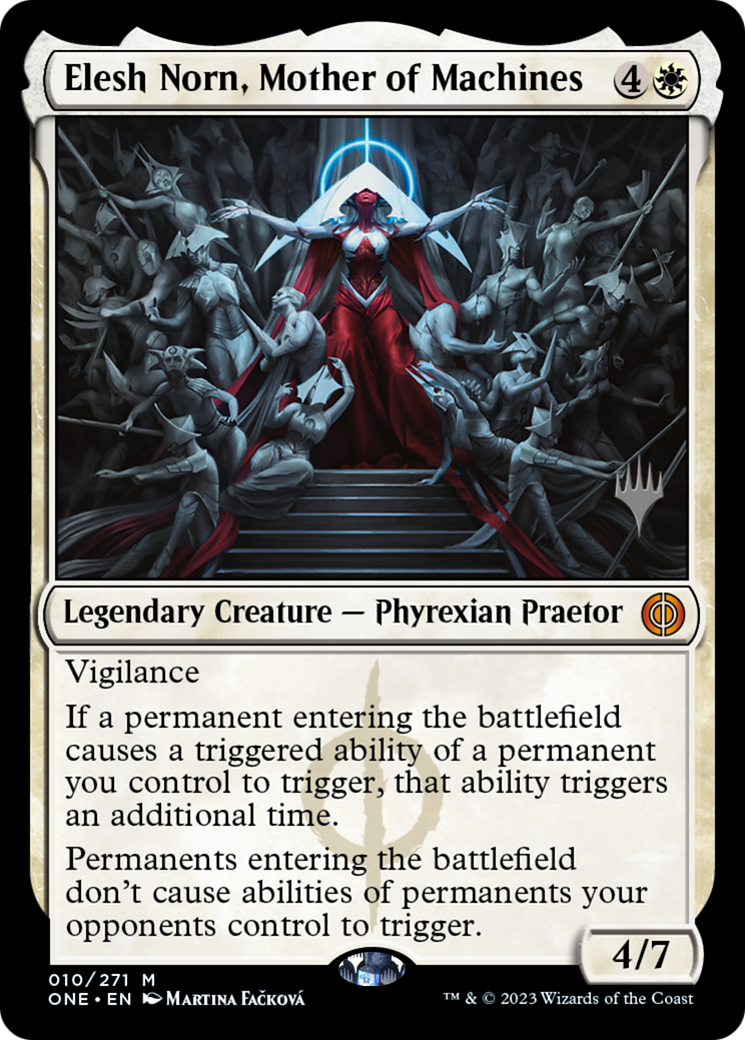 Elesh Norn, Mother of Machines (Promo Pack) [Phyrexia: All Will Be One Promos] | Gaming Infinity