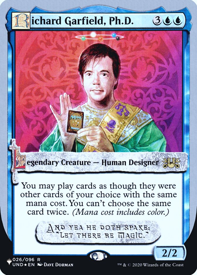 Richard Garfield, Ph.D. (Unfinity Foil Edition) [The List] | Gaming Infinity