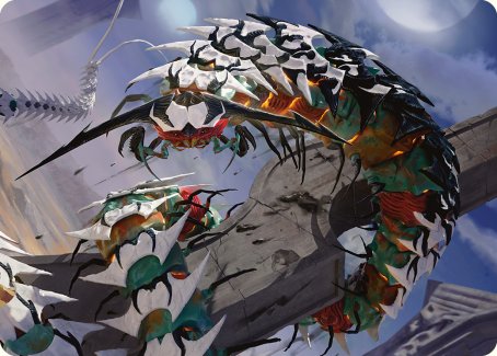 Atraxa's Skitterfang Art Card [Phyrexia: All Will Be One Art Series] | Gaming Infinity