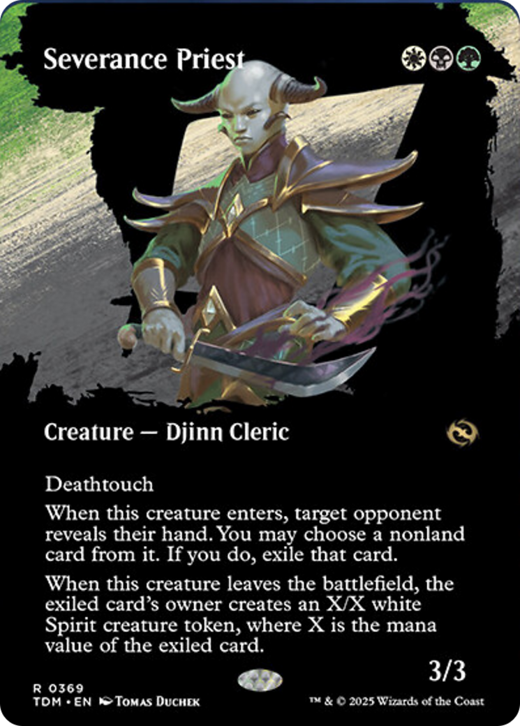 Severance Priest (Borderless) [Tarkir: Dragonstorm] | Gaming Infinity