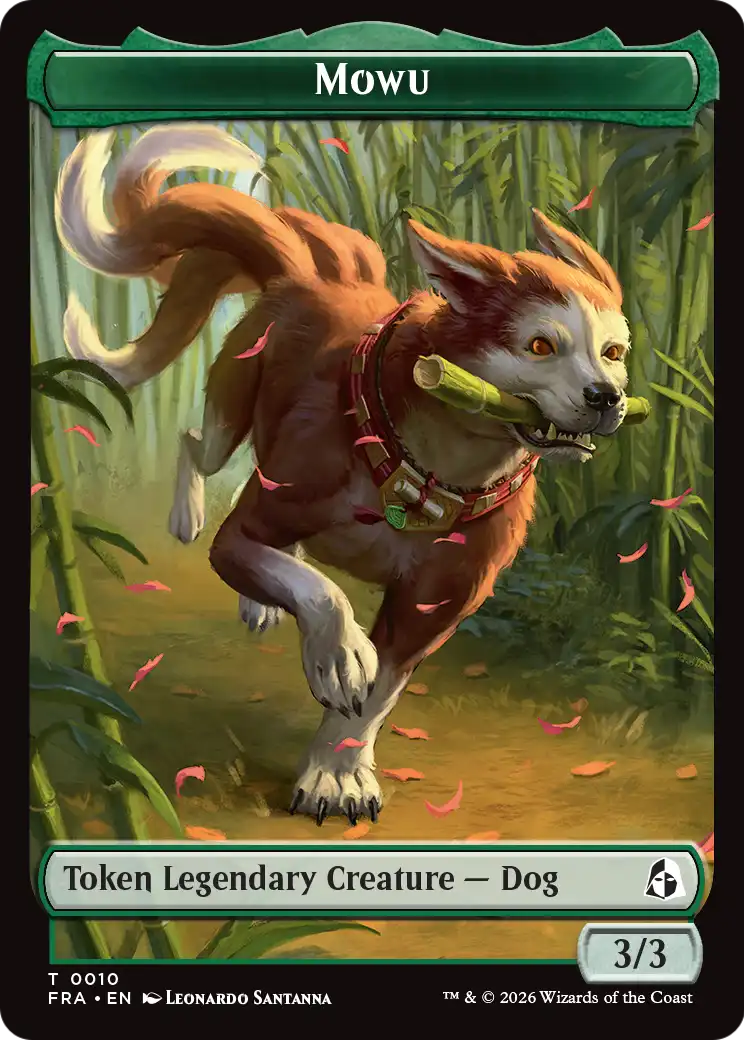 Ajani's Pridemate // Mowu Double-Sided Token [Reality Fracture Tokens] | Gaming Infinity