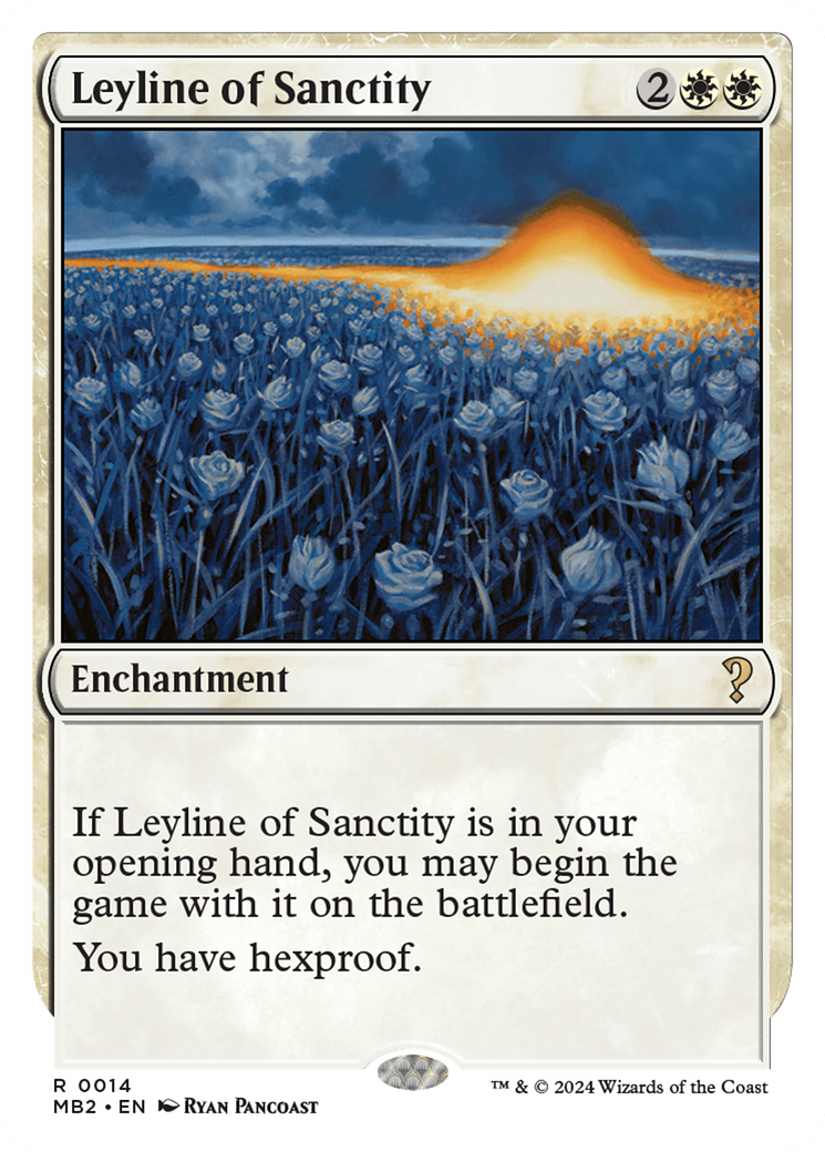 Leyline of Sanctity (White Border) [Mystery Booster 2] | Gaming Infinity