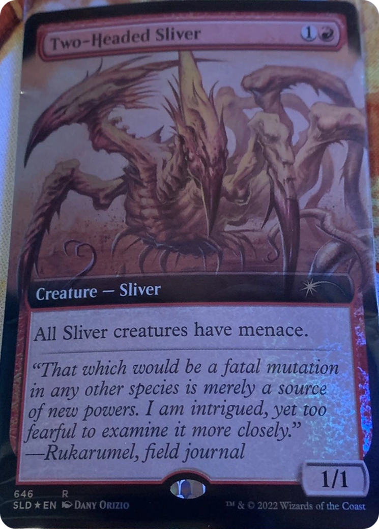 Two-Headed Sliver (Extended Art) [Secret Lair Drop Promos] | Gaming Infinity