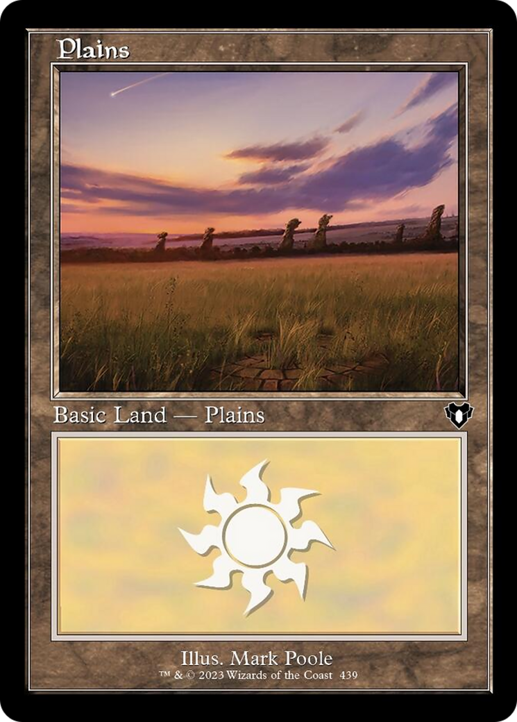 Plains (439) (Retro) [Commander Masters] | Gaming Infinity