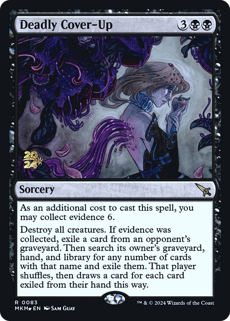 Deadly Cover-Up [Murders at Karlov Manor Prerelease Promos] | Gaming Infinity