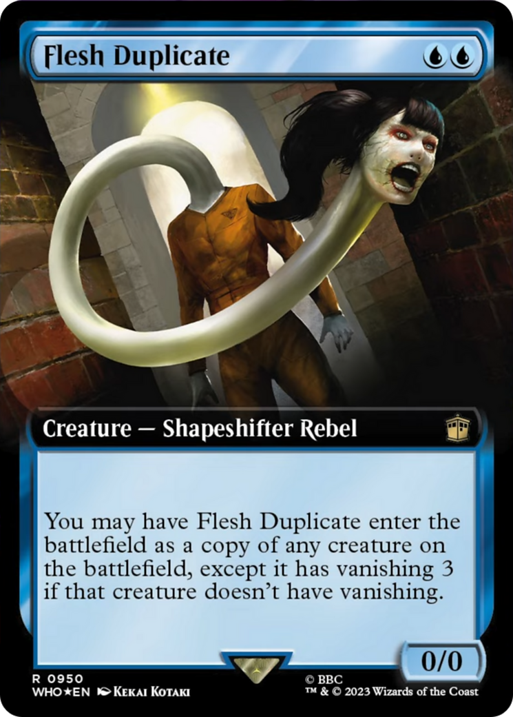 Flesh Duplicate (Extended Art) (Surge Foil) [Doctor Who] | Gaming Infinity