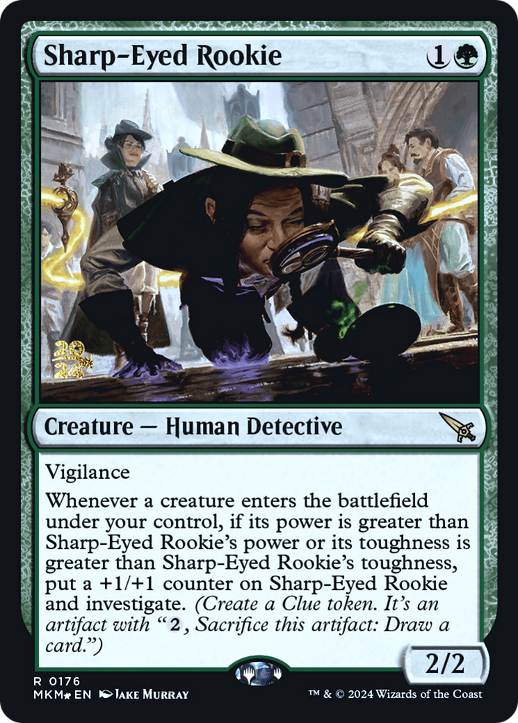 Sharp-Eyed Rookie [Murders at Karlov Manor Prerelease Promos] | Gaming Infinity