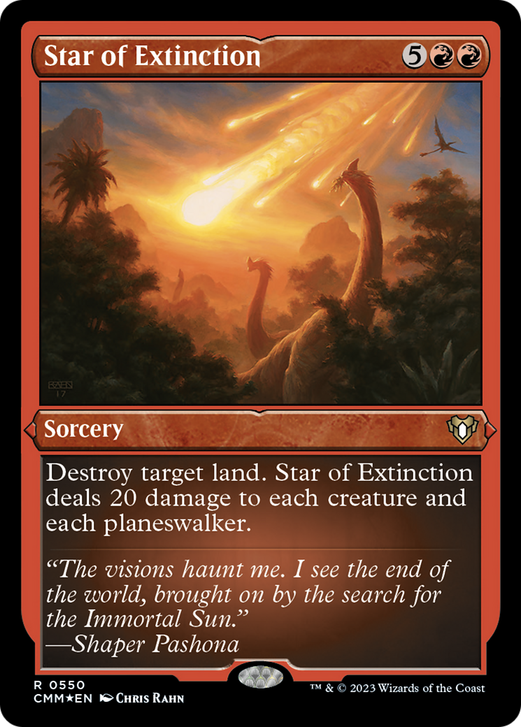 Star of Extinction (Foil Etched) [Commander Masters] | Gaming Infinity