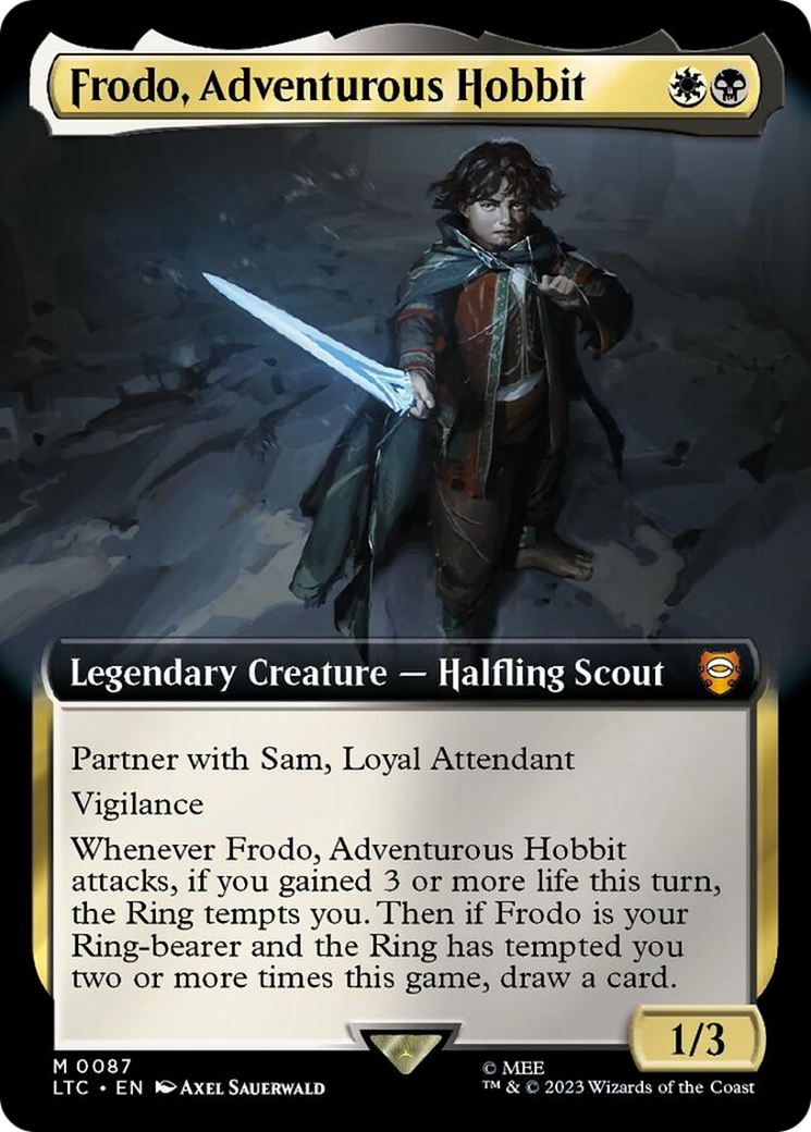 Frodo, Adventurous Hobbit (Extended Art) [The Lord of the Rings: Tales of Middle-Earth Commander] | Gaming Infinity