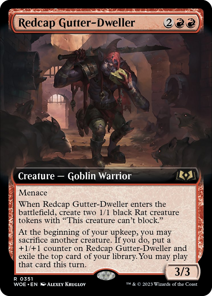 Redcap Gutter-Dweller (Extended Art) [Wilds of Eldraine] | Gaming Infinity