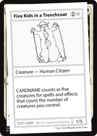 Five Kids in a Trenchcoat (2021 Edition) [Mystery Booster Playtest Cards] | Gaming Infinity