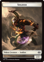 Soldier (0004) // Soldier (0005) Double-Sided Token [Tarkir: Dragonstorm Tokens] | Gaming Infinity