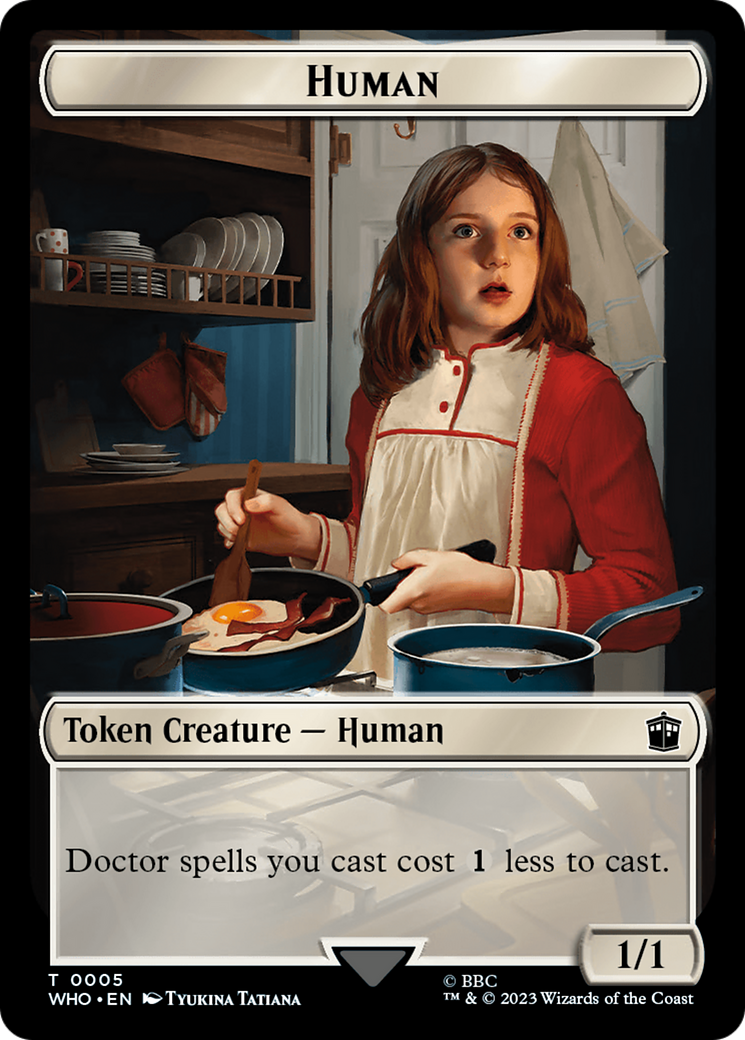 Human (0005) // Treasure (0028) Double-Sided Token [Doctor Who Tokens] | Gaming Infinity