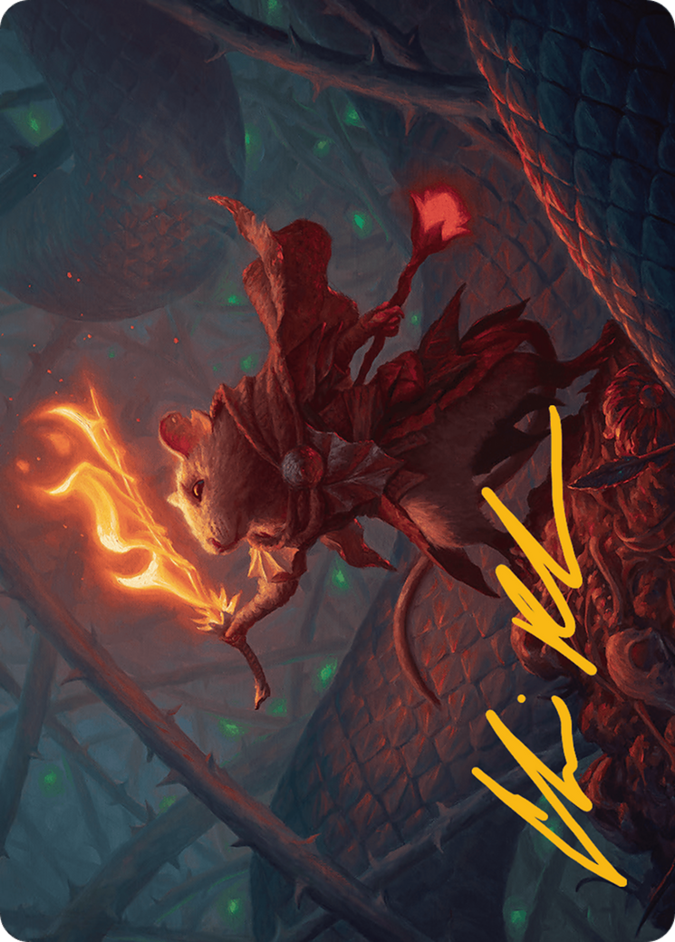 Emberheart Challenger Art Card (Gold-Stamped Signature) [Bloomburrow Art Series] | Gaming Infinity