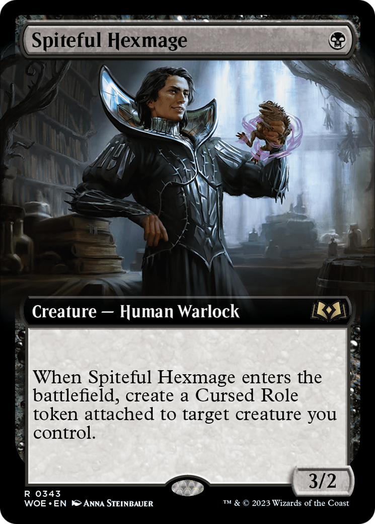 Spiteful Hexmage (Extended Art) [Wilds of Eldraine] | Gaming Infinity