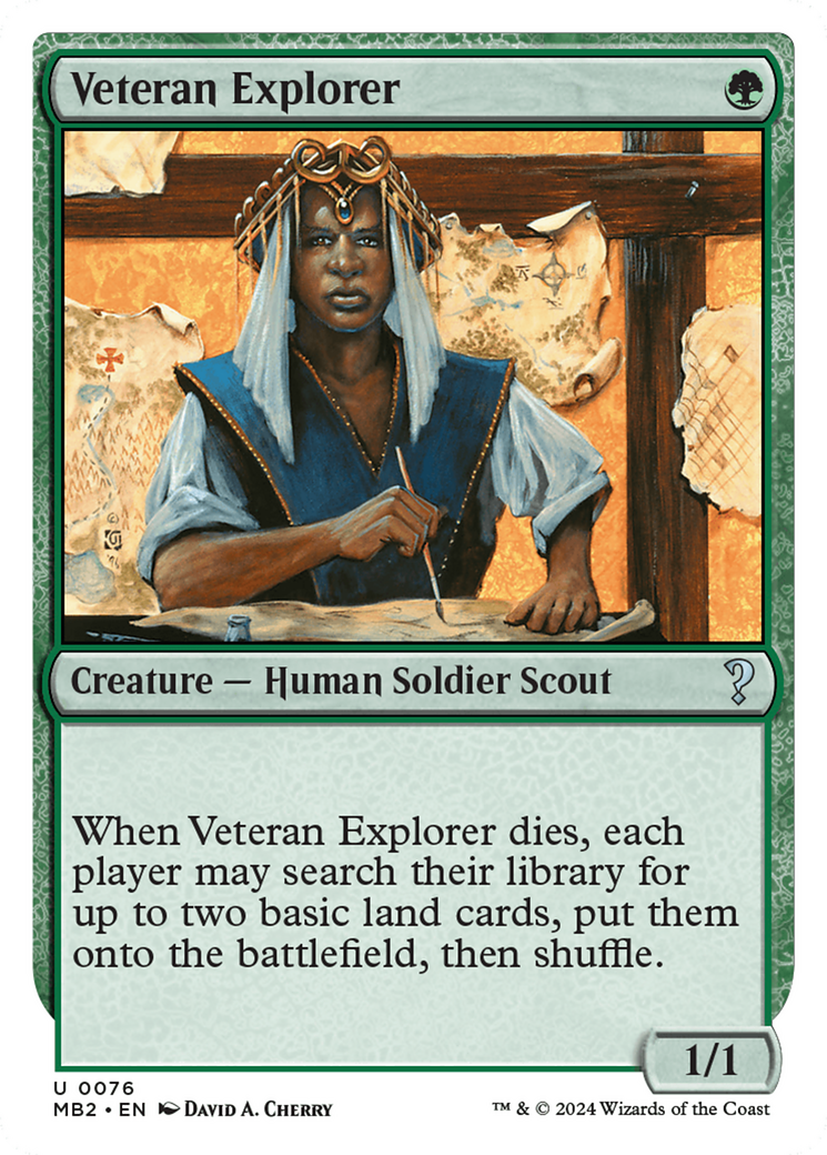 Veteran Explorer (White Border) [Mystery Booster 2] | Gaming Infinity