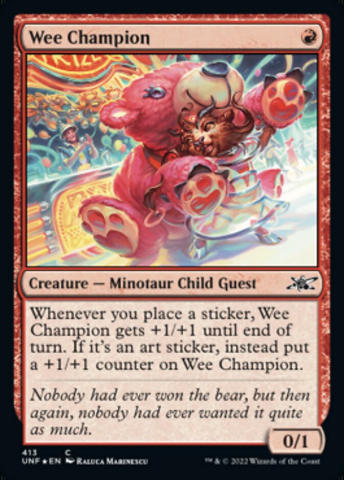 Wee Champion (Galaxy Foil) [Unfinity] | Gaming Infinity